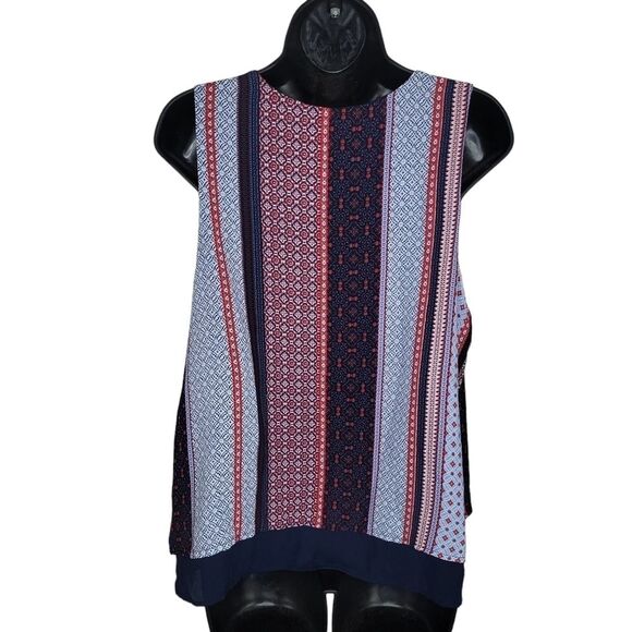 Monteau patchwork layered swing tank top size 1x - Picture 2 of 6